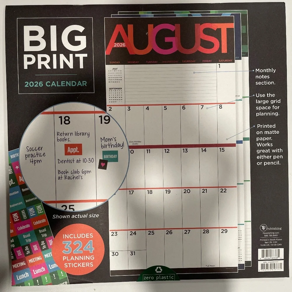 New Various 2026 Full-Color Calendars